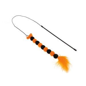 Portable Cat Playing Rods Black Orange